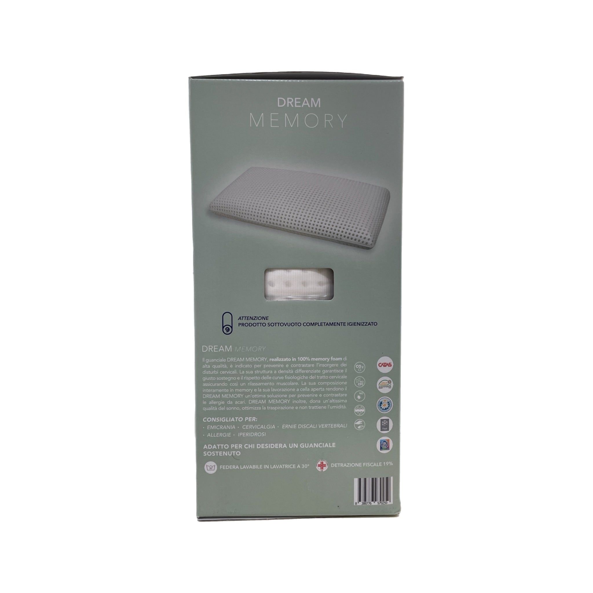 Ecloud Shop Cuscino Ergonomico In Memory Foam Per Seduta, Antiscivolo, Con Fodera Traspirante Lavabile, Allevia Dolore A Coccige E Schiena, Uso Ufficio, Auto, Casa