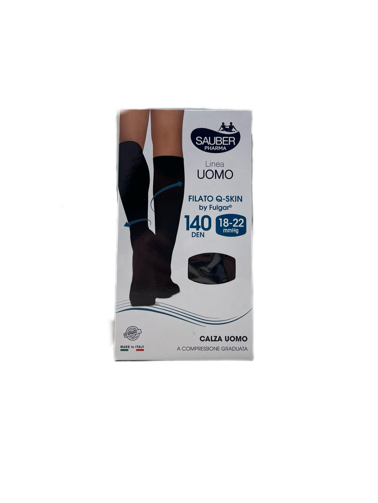 Calze Elastiche Sauber Calze Uomo 140 Denari Calze Compressive - Main Image