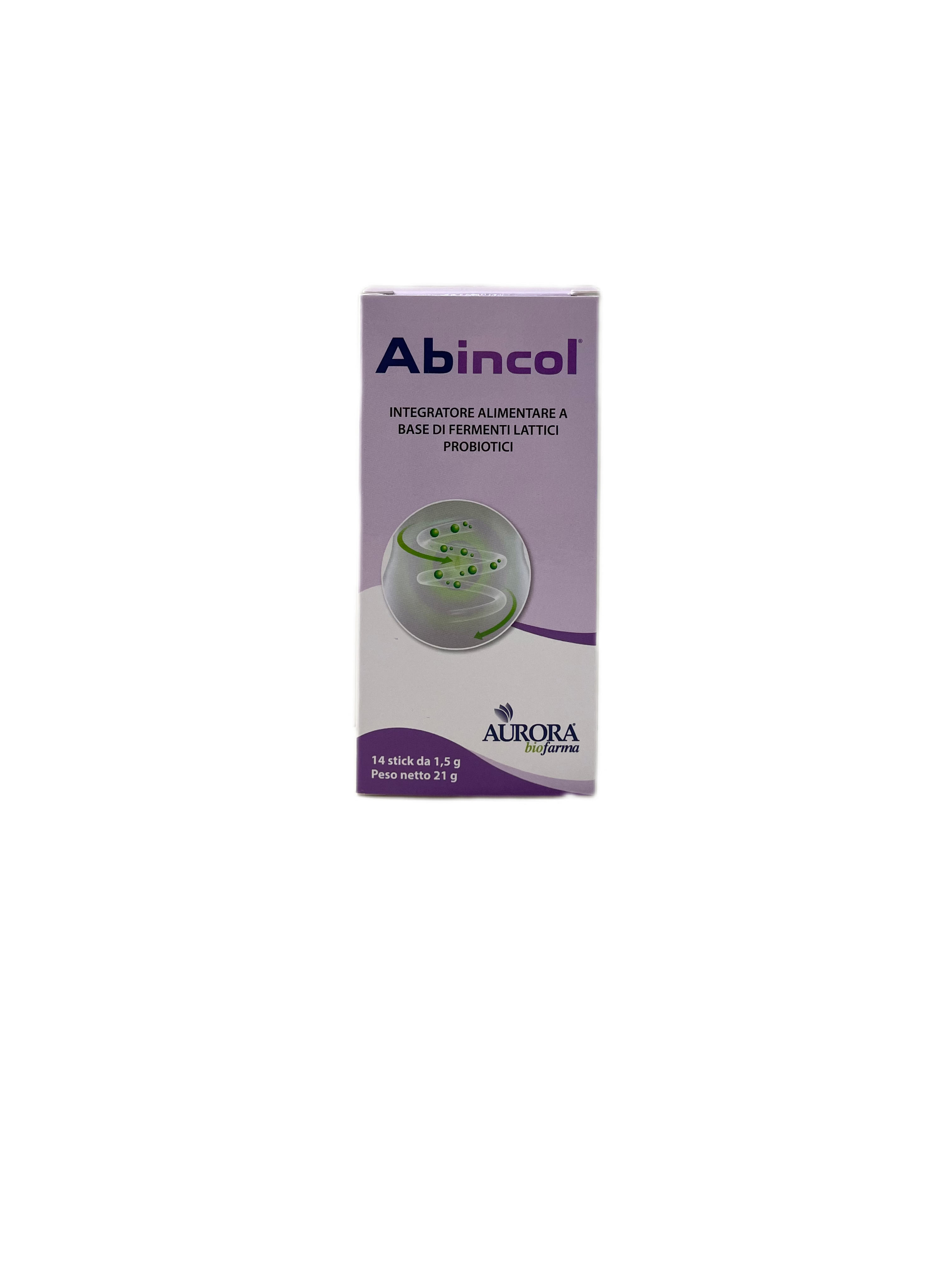 Abincol Integratore Alimentare Fermenti Lattici Probiotici 14 Stick Aurora BioFrama