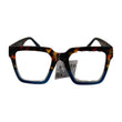T-vedo Glamour Tartarugati Blu Occhiali Da Lettura Unisex Premontati Aste Flessibili Eleganti Leggeri