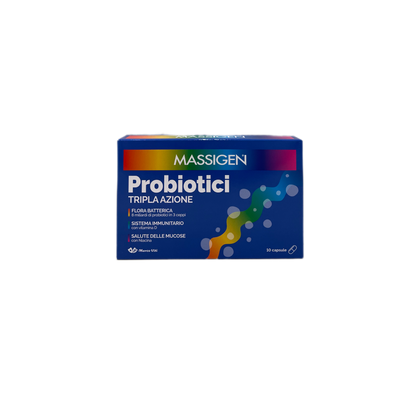 Massigen Integratore Probiotici Tripla Azione